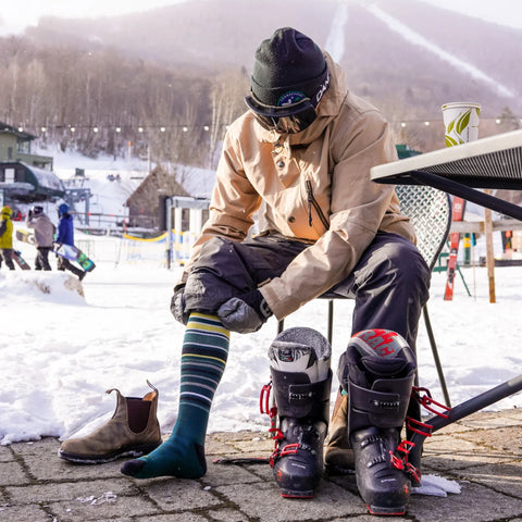 Men's Snowpack Over-the-Calf Midweight Ski & Snowboard Socks