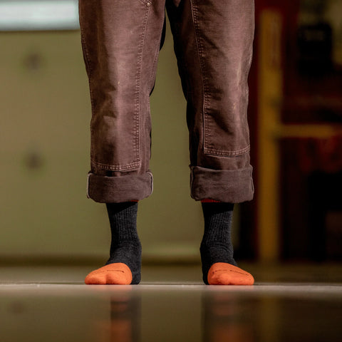 Men's Steely Micro Crew  Midweight Work Sock