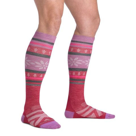 Women's Alpine Over-the-Calf Lightweight Ski & Snowboard Socks