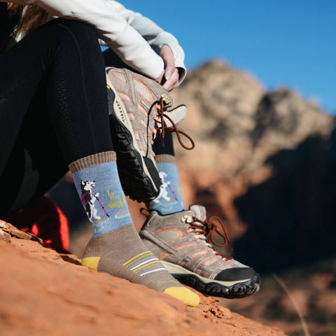 Women's Critter Club Micro Crew Lightweight Hiking Socks